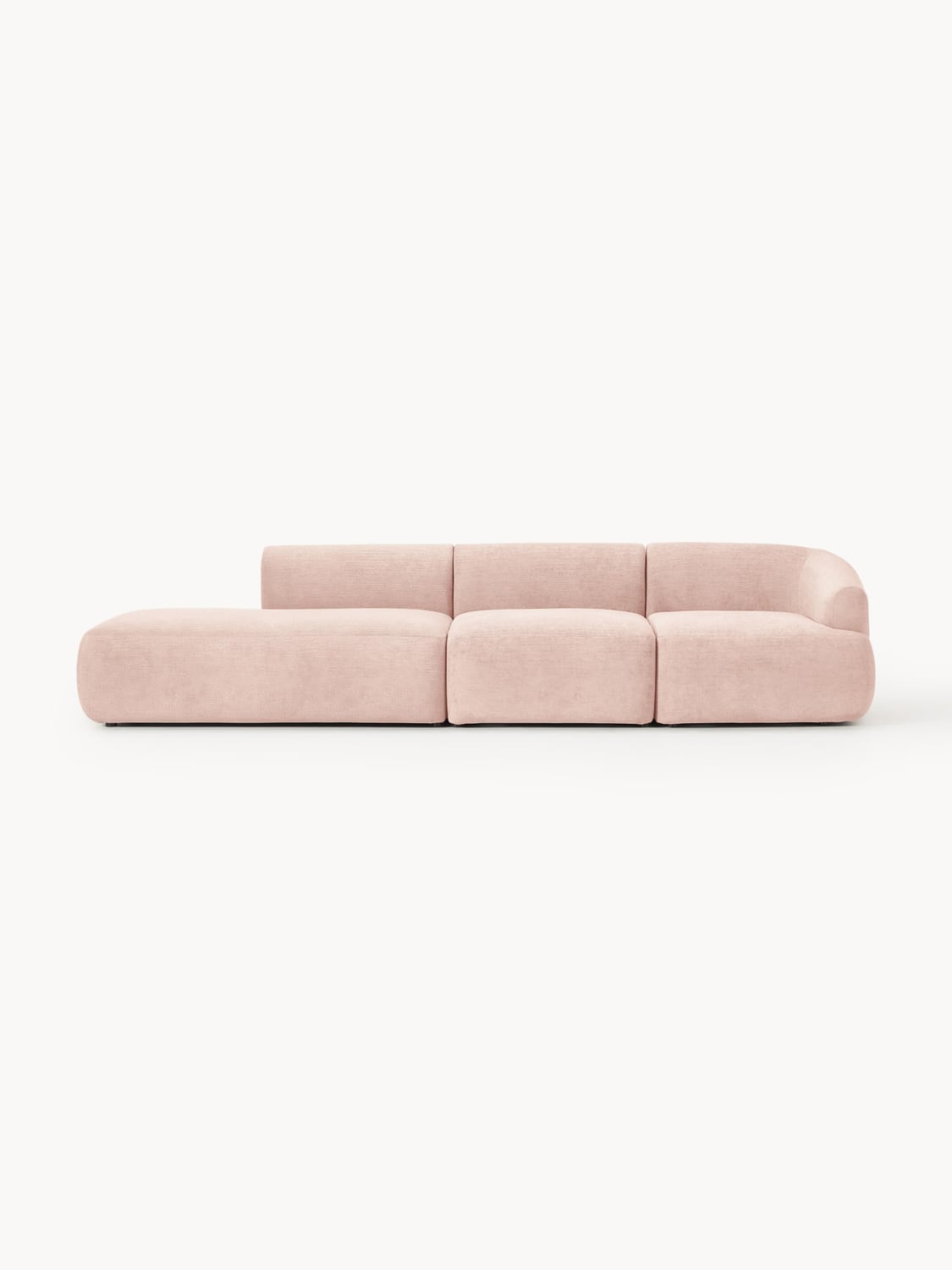 Sofia Modular Ottoman (2-seater) — Blush