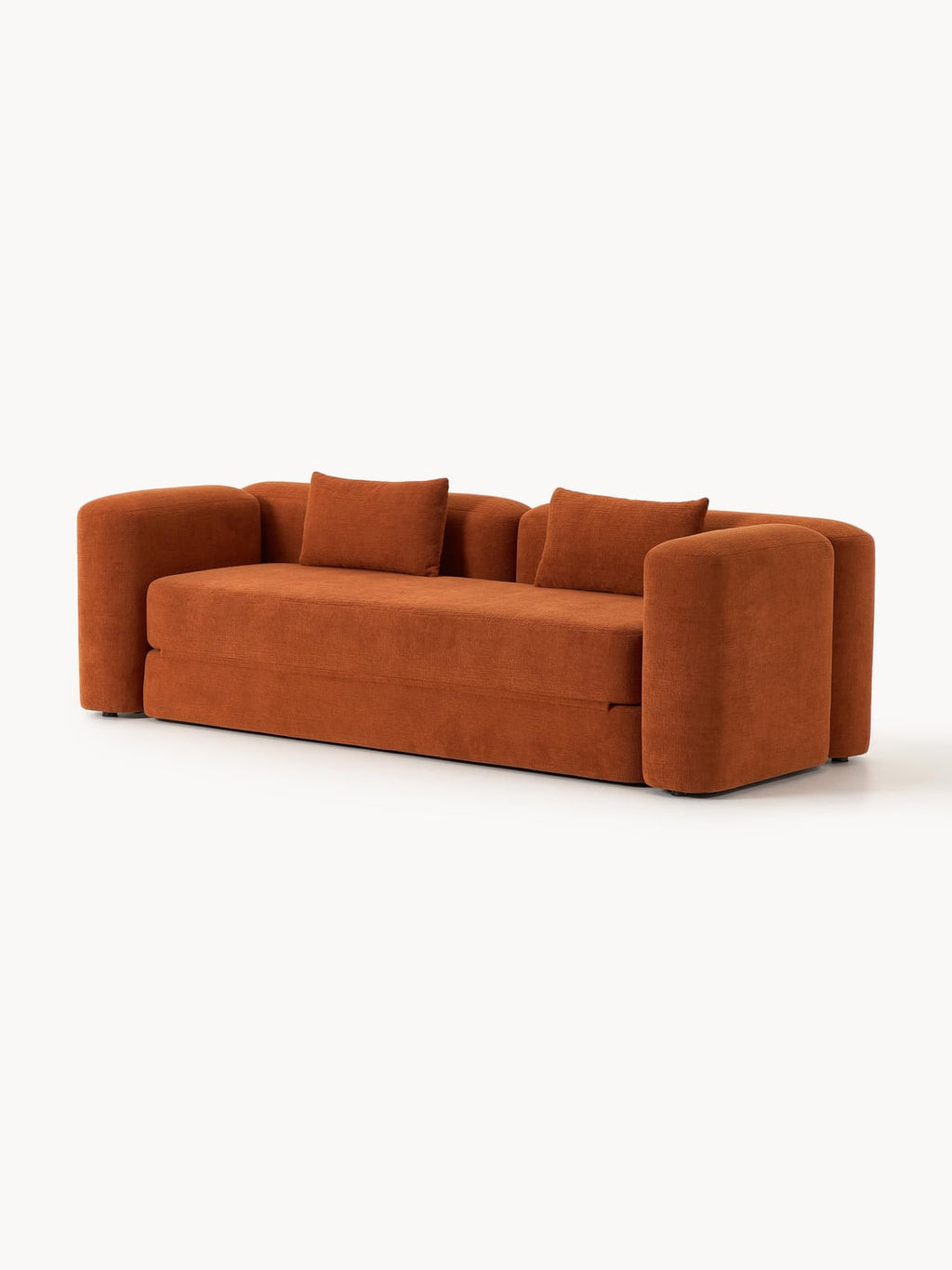 Livvie Sofa Bed (3-seater) — Rust