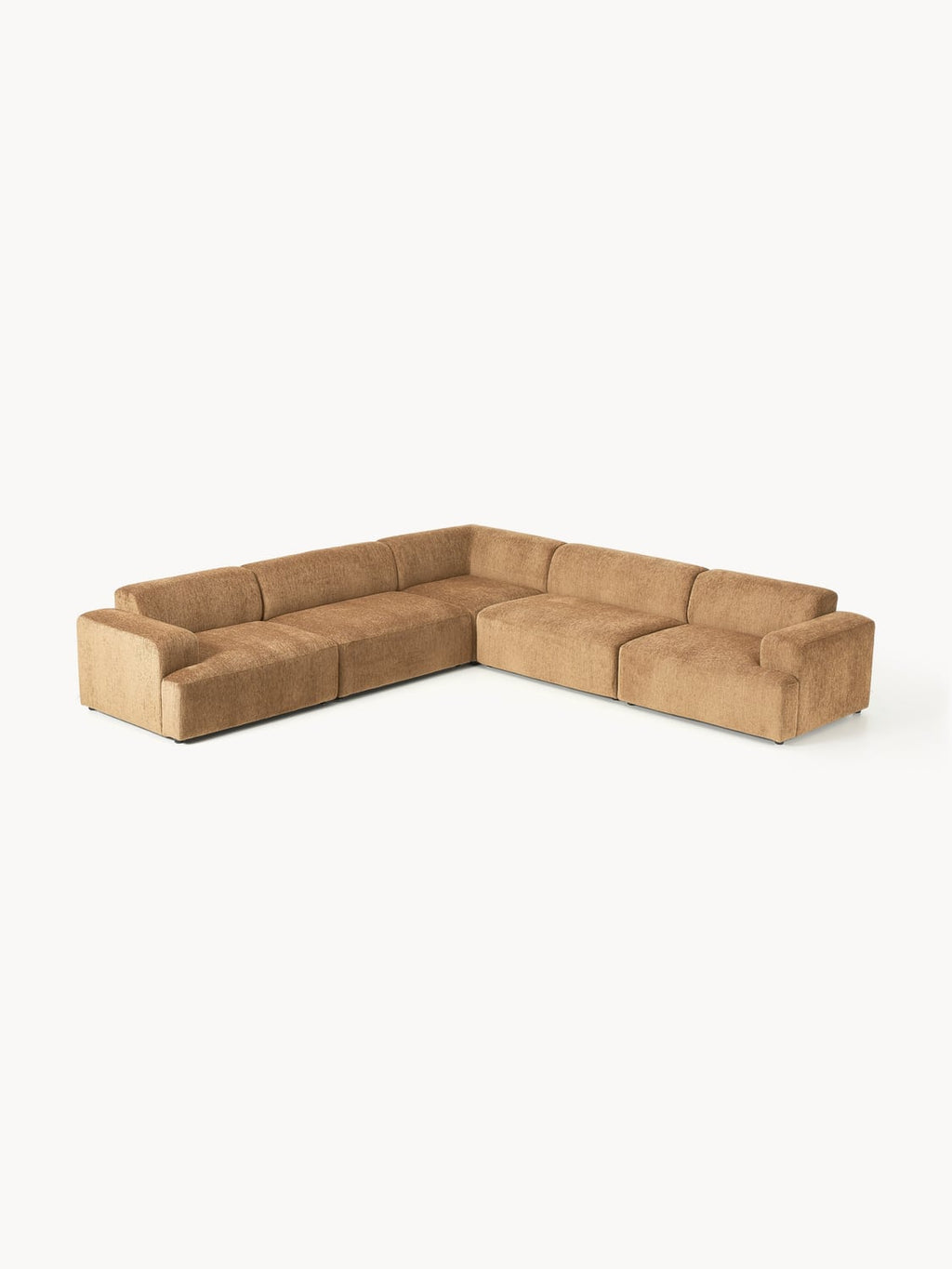 Melva XL Corner Sofa — Caramel