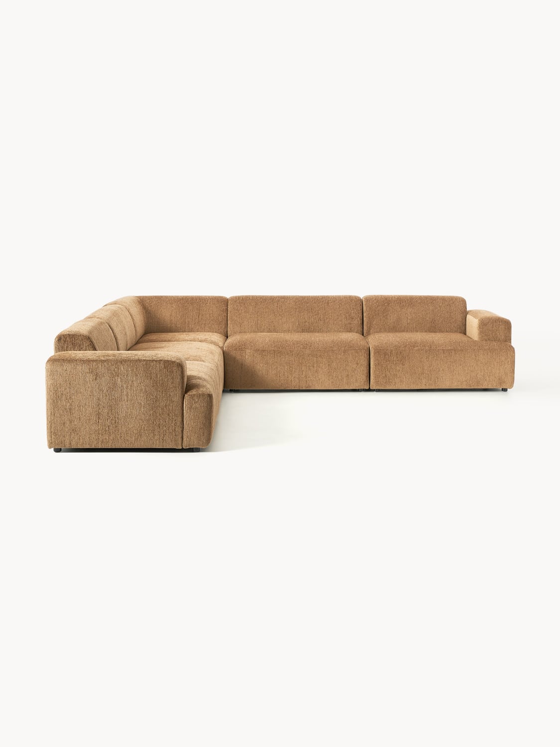 Melva XL Corner Sofa — Caramel