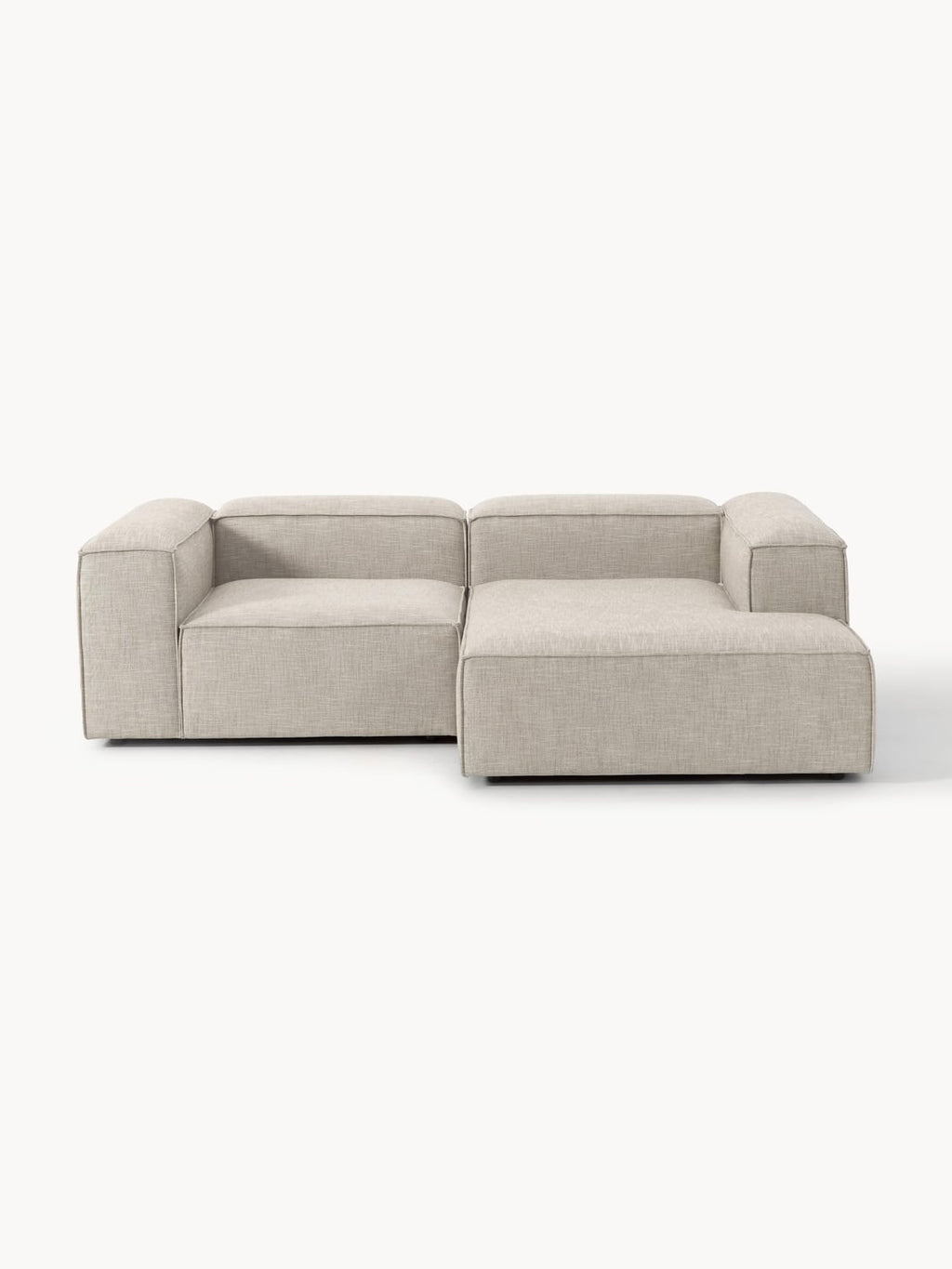 Lennon Modular Corner Sofa (2-seater) in Linen Blend — Oatmeal