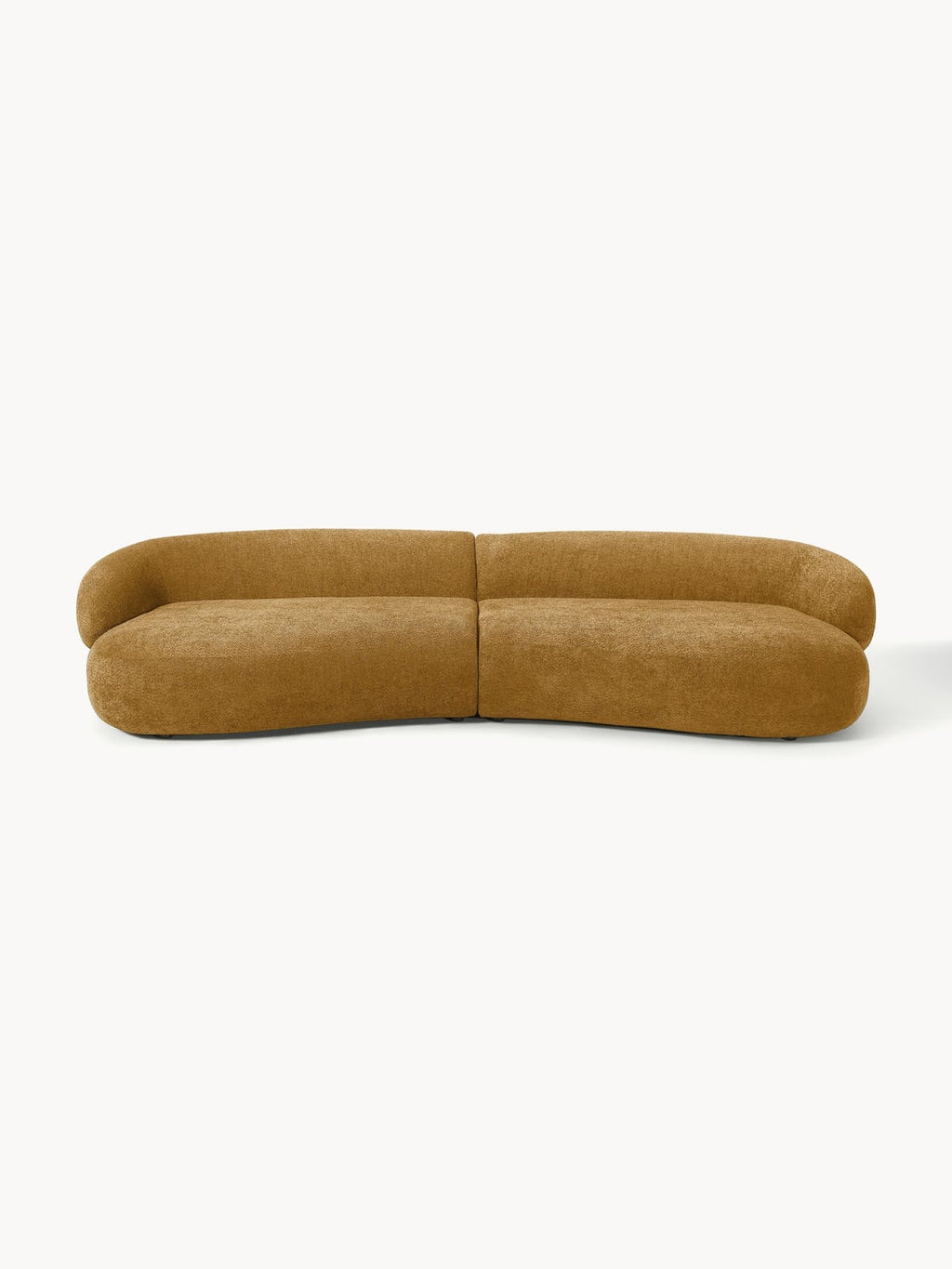 Alba Sofa (4-seater) in Teddy Bouclé — Caramel