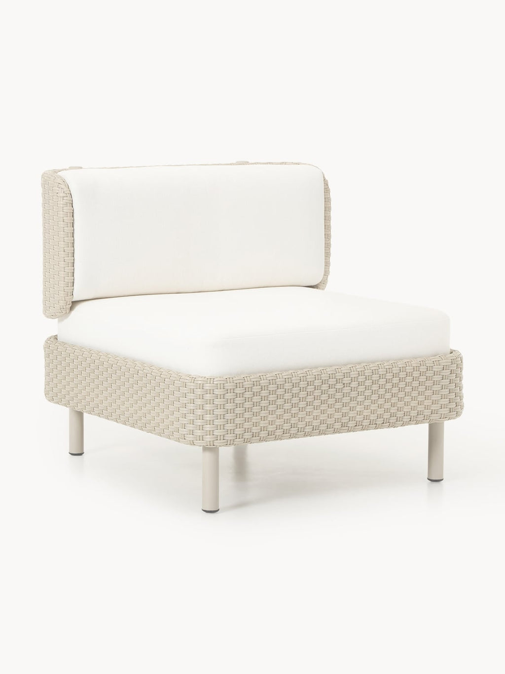 Hani Modular Garden Lounge Chair with Protective Cover — Blush