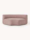 Sofia Round Bouclé Corner Module — Warm Grey