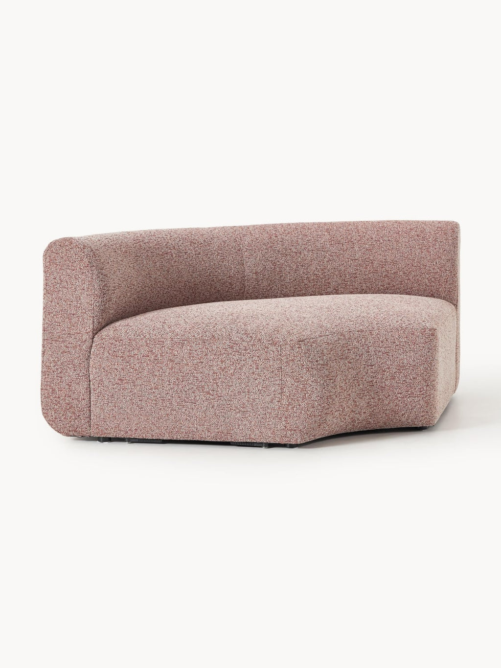 Sofia Round Bouclé Corner Module — Warm Grey