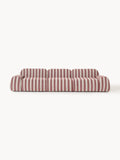Wolke Modular Striped Sofa (4-seater) — Warm Grey