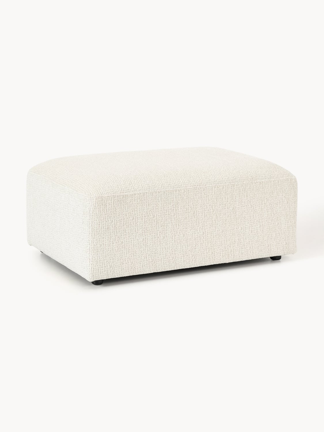 Melva Sofa Ottoman, B 99 x T 72 cm — Off-White