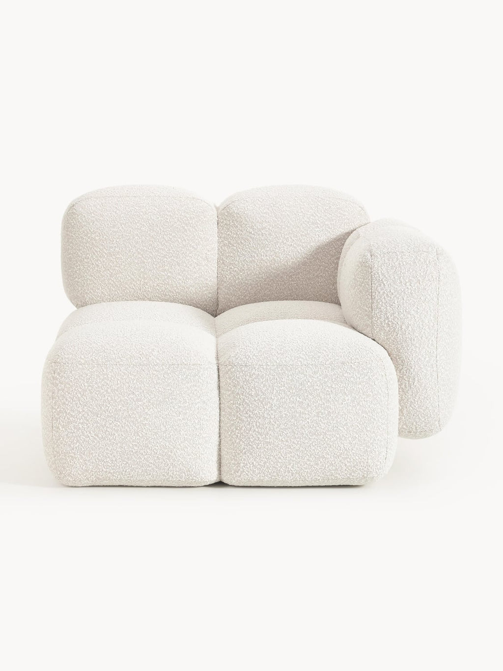 Tayla Corner Module in Bouclé — Off-White