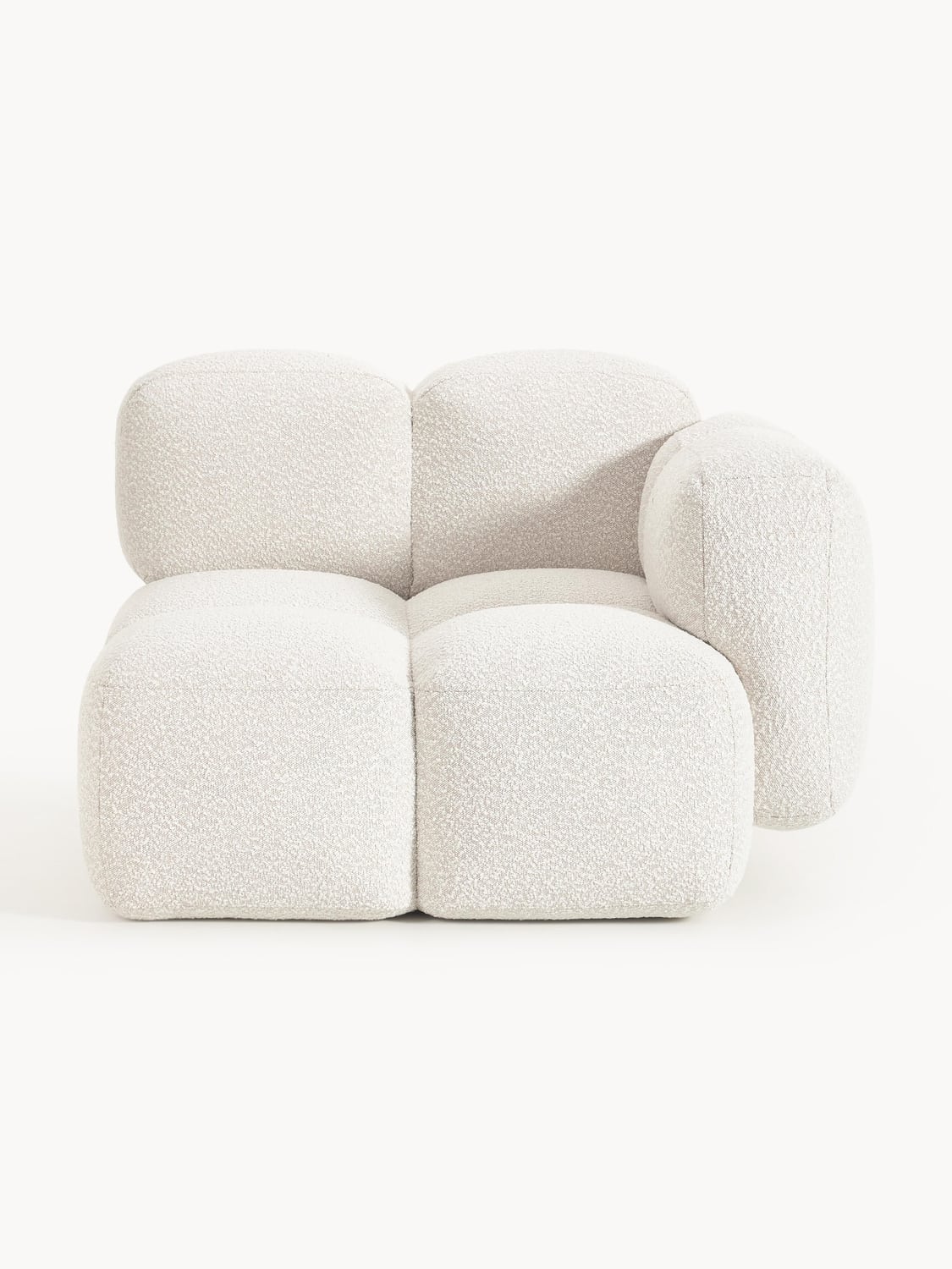 Tayla Corner Module in Bouclé — Off-White