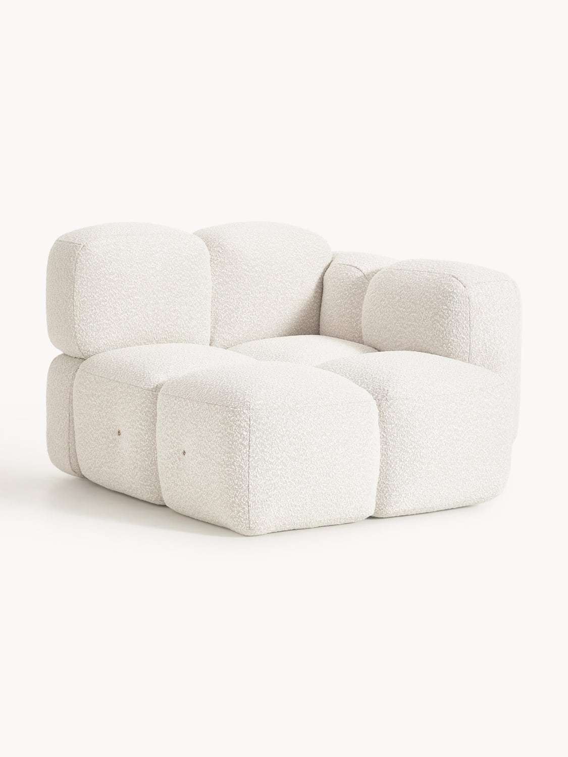 Tayla Corner Module in Bouclé — Off-White