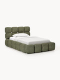 Tayla Single Bed in Teddy Bouclé — Taupe