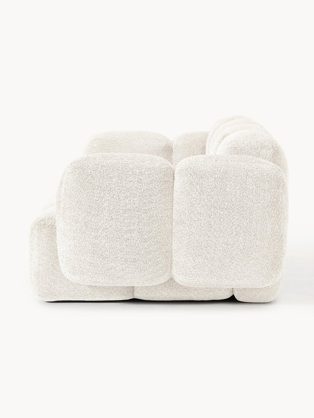 Tayla Modular Sofa (3-seater) in Teddy Bouclé — Off-White