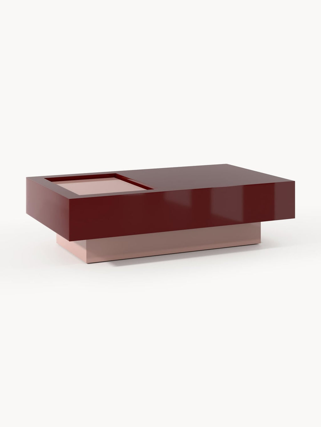 Alessa Coffee Table with Storage, B 120 cm — Dark Grey