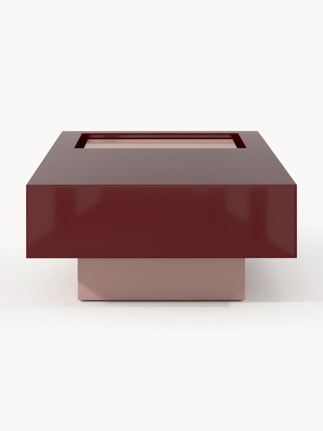 Alessa Coffee Table with Storage, B 120 cm — Dark Grey
