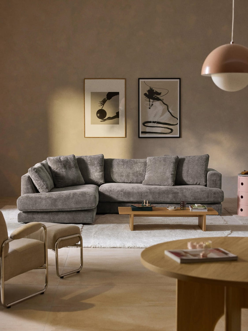 Tribeca Corner Sofa — Taupe