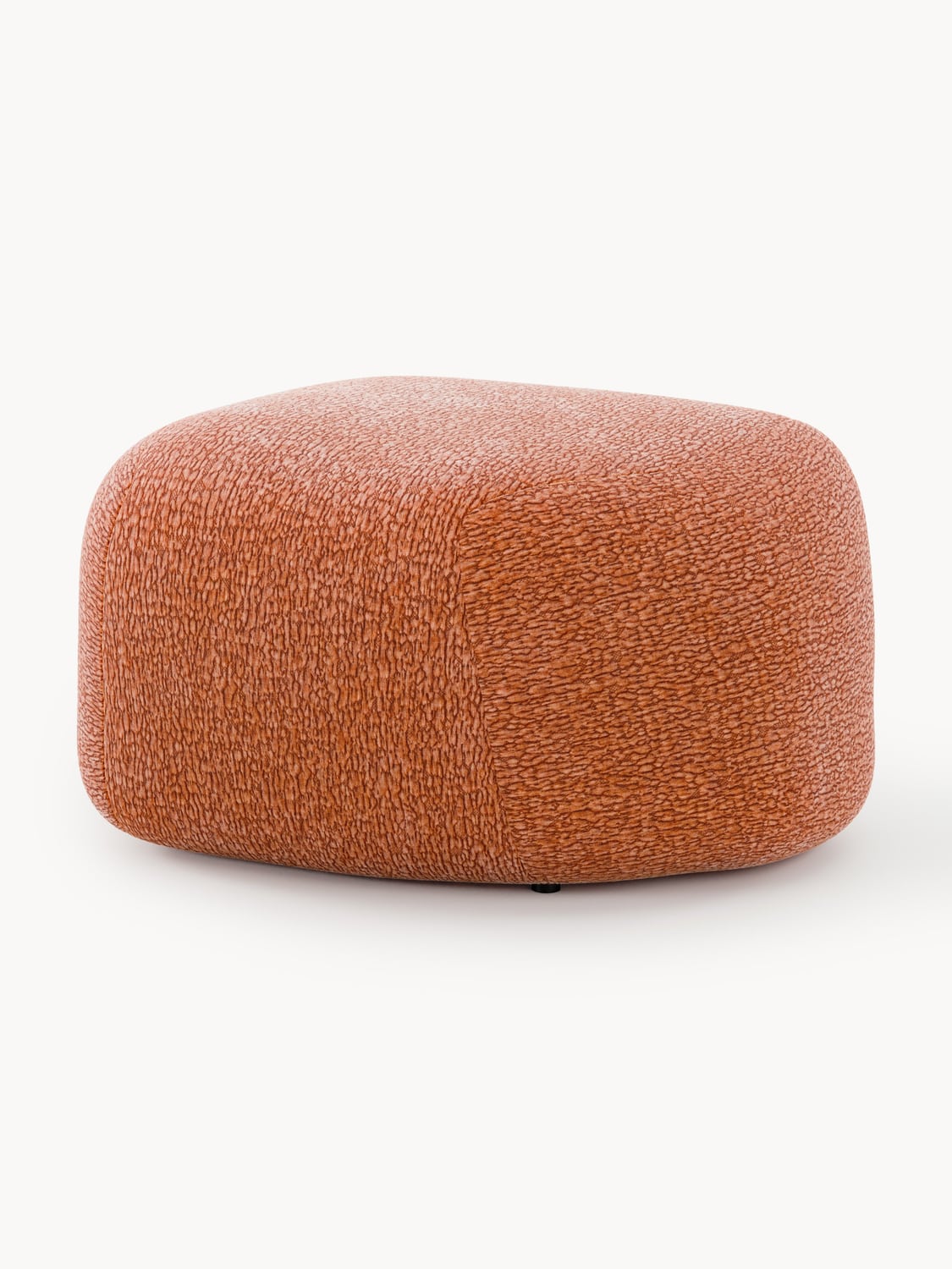 Wolke Oval Sofa Ottoman — Terracotta