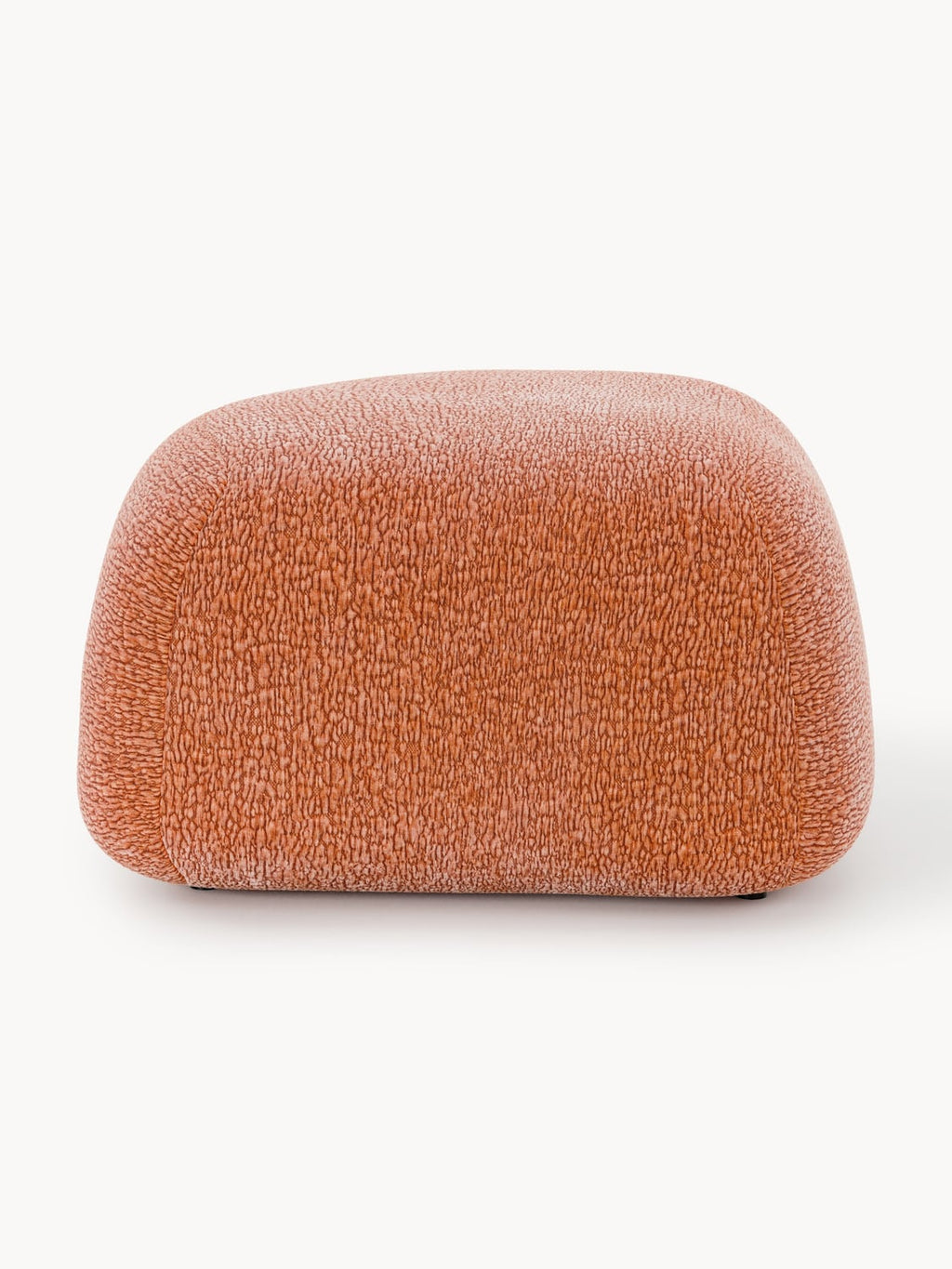 Wolke Oval Sofa Ottoman — Terracotta