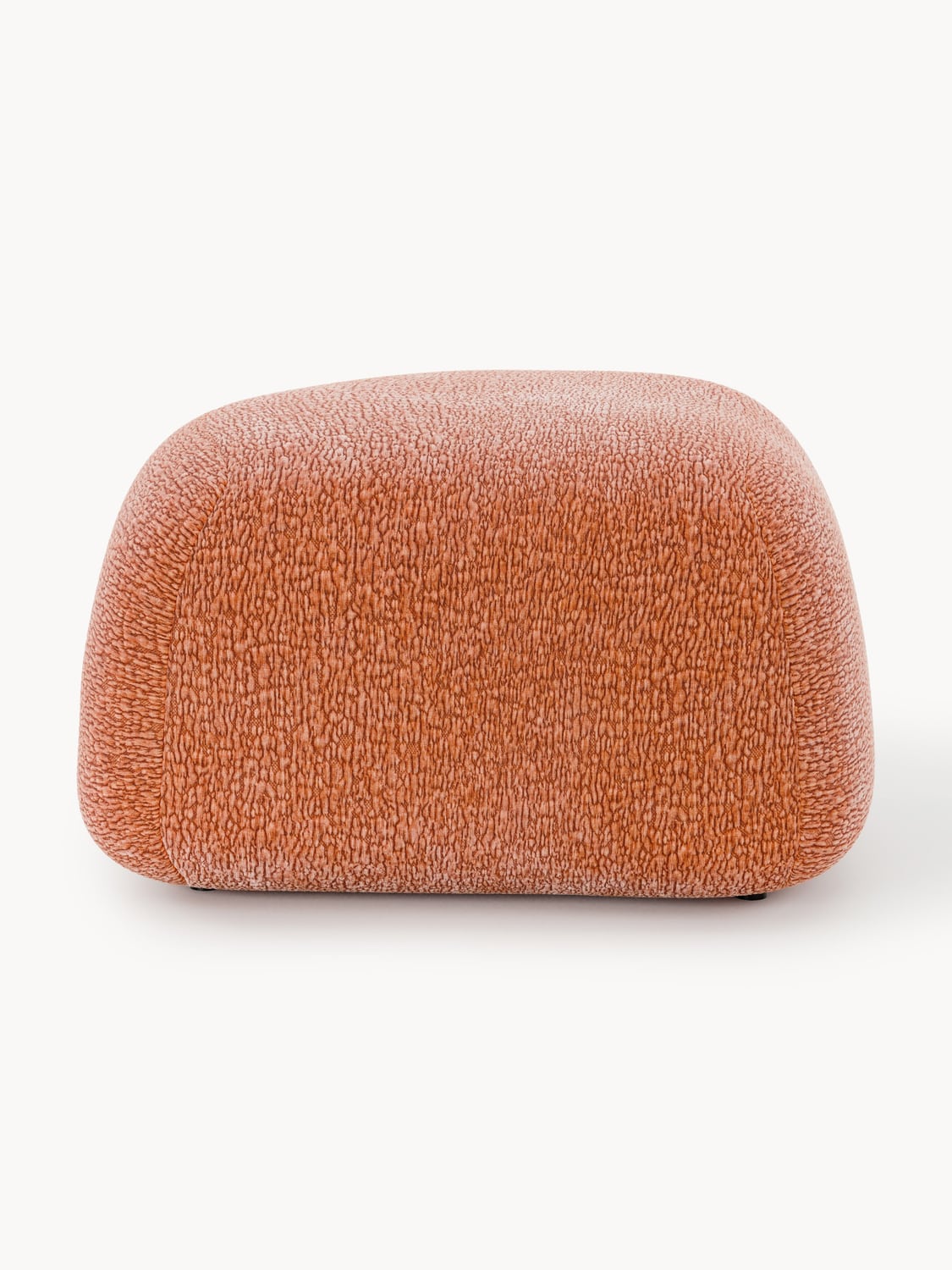 Wolke Oval Sofa Ottoman — Terracotta