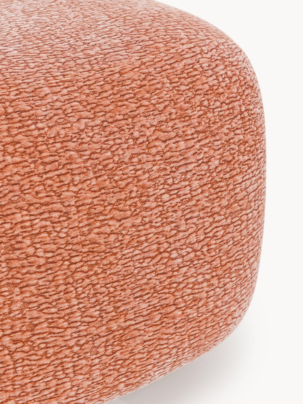 Wolke Oval Sofa Ottoman — Terracotta