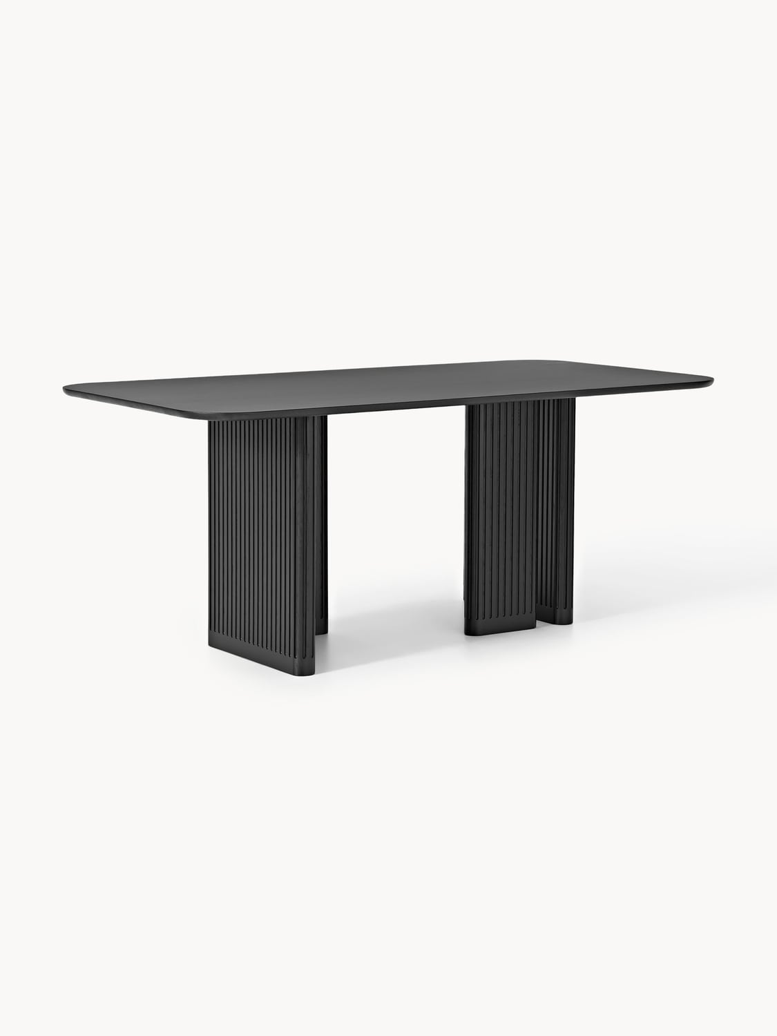 Jolka Dining Table in Oak, in various sizes — Dark Grey