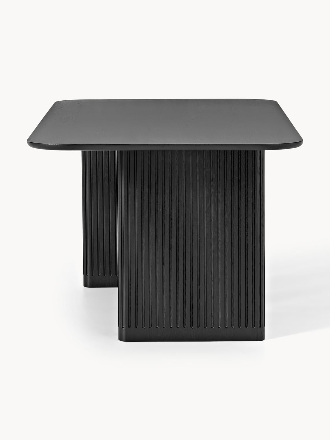 Jolka Dining Table in Oak, in various sizes — Dark Grey