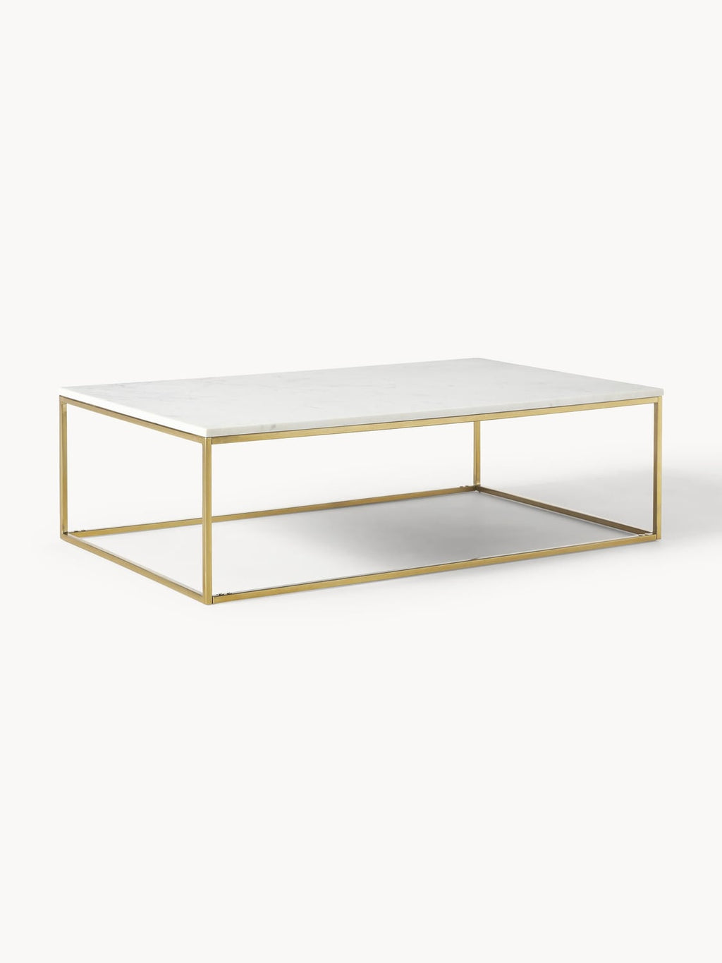 Alys Large Marble-Coffee Table — Light Grey