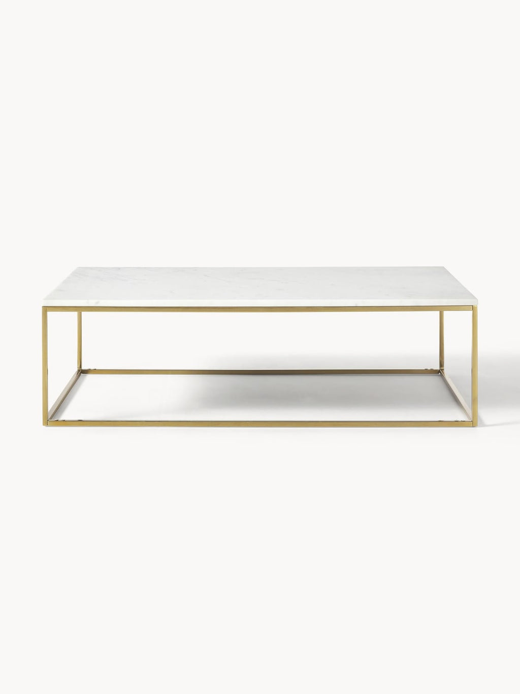 Alys Large Marble-Coffee Table — Light Grey
