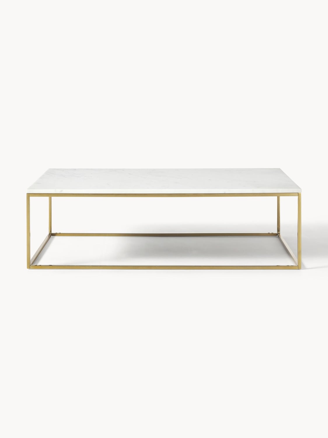 Alys Large Marble-Coffee Table — Light Grey
