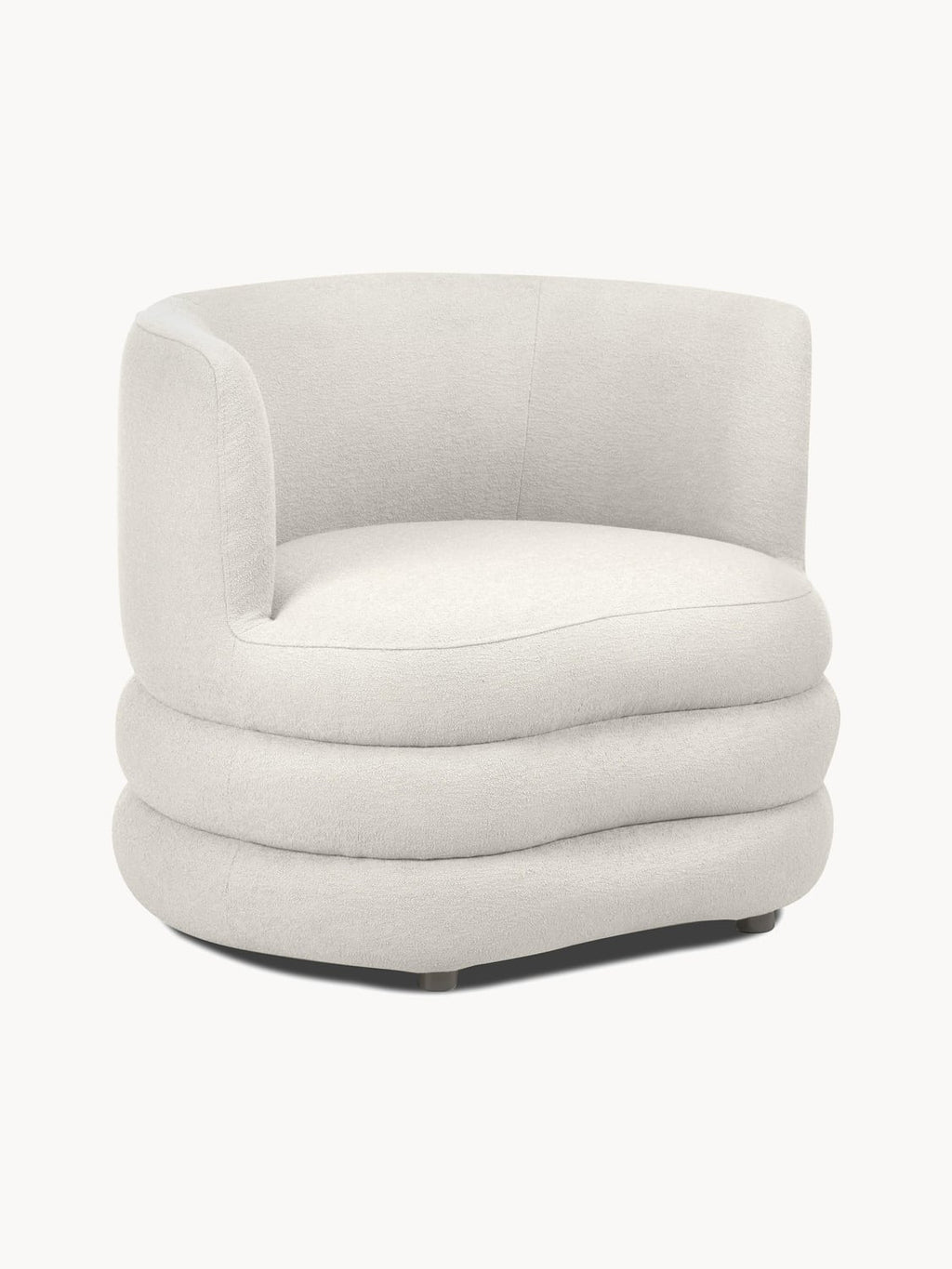 Solomon Designer Bouclé Armchair