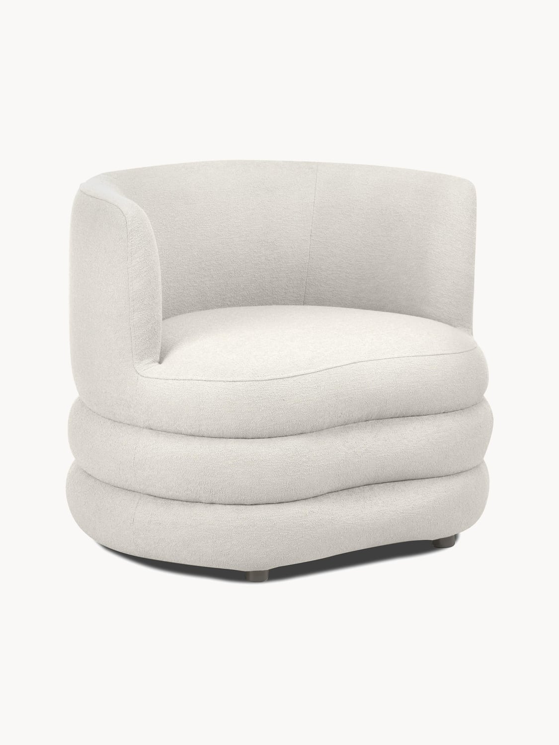 Solomon Designer Bouclé Armchair