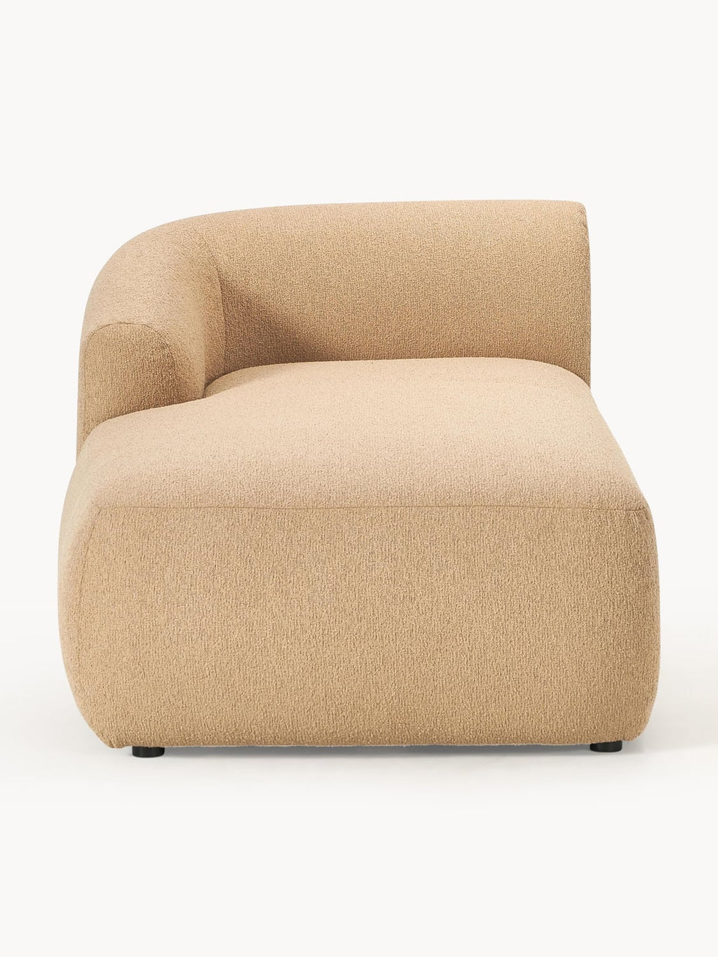 Sofia Bouclé-Chaise-Corner Module — Warm Grey