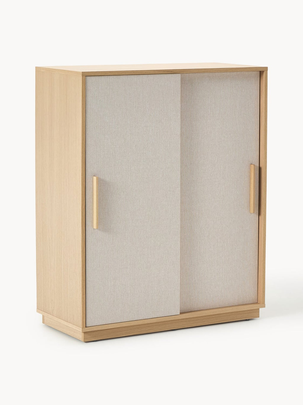 Wisp Wood-Highboard with Upholstered Front — Oatmeal