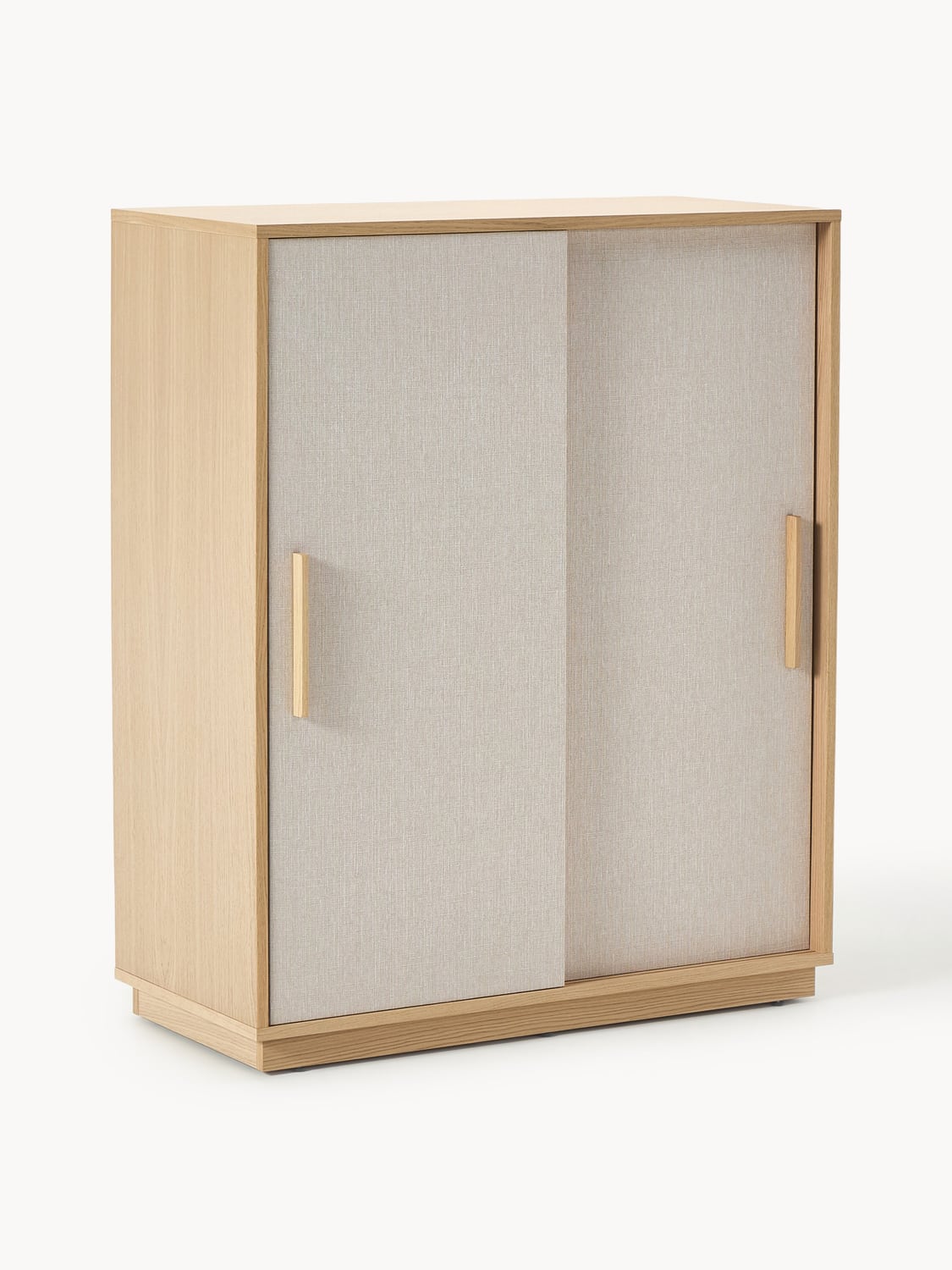 Wisp Wood-Highboard with Upholstered Front — Oatmeal
