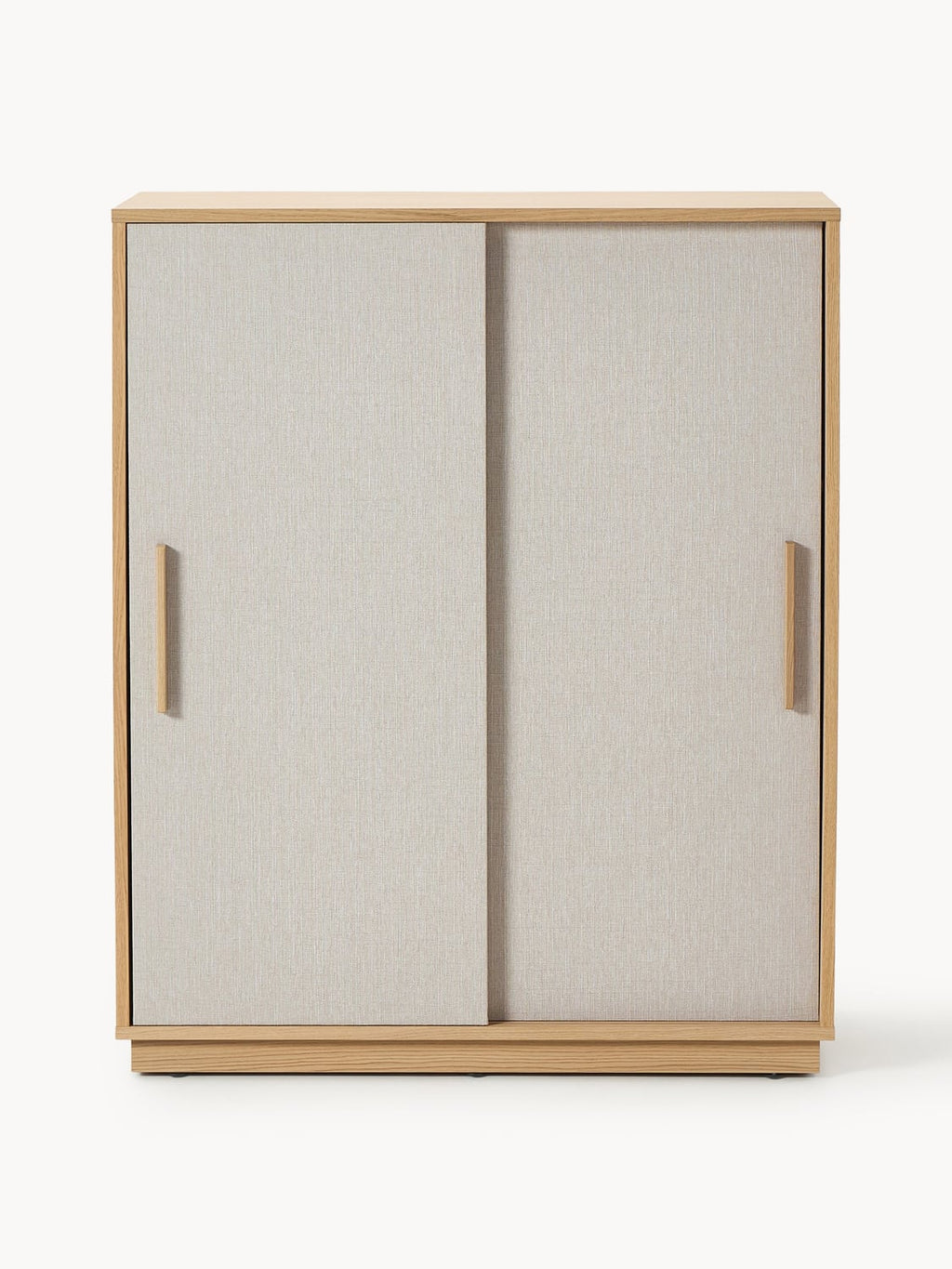 Wisp Wood-Highboard with Upholstered Front — Oatmeal