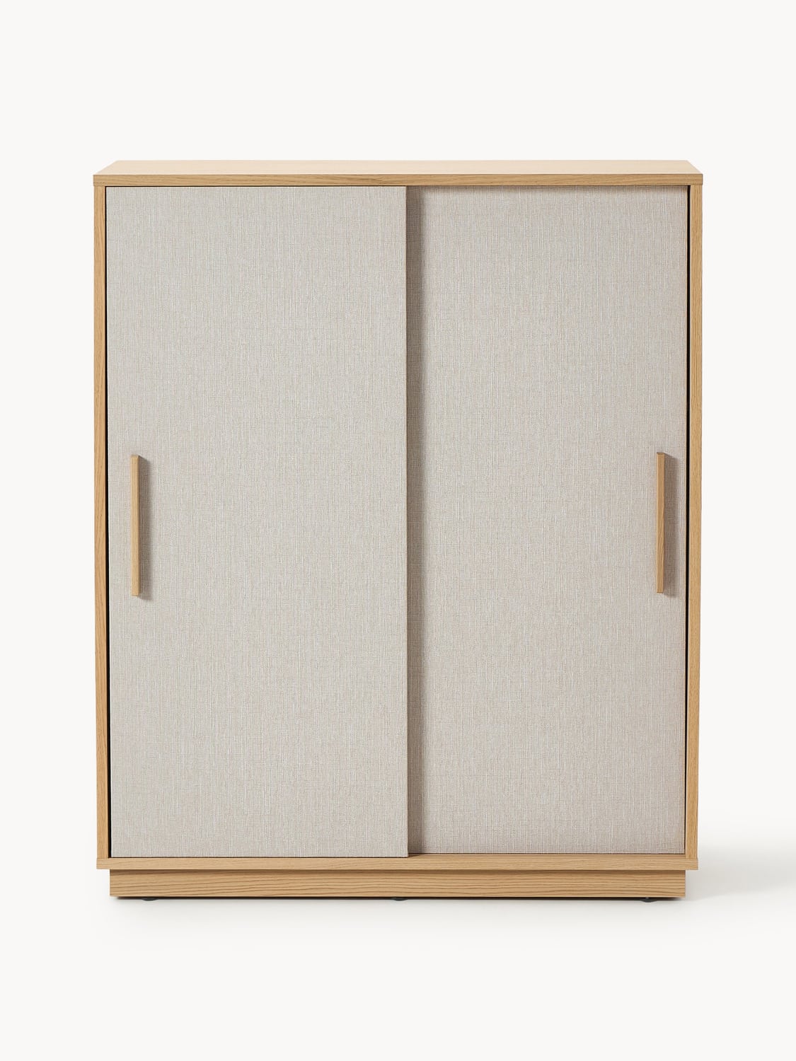 Wisp Wood-Highboard with Upholstered Front — Oatmeal