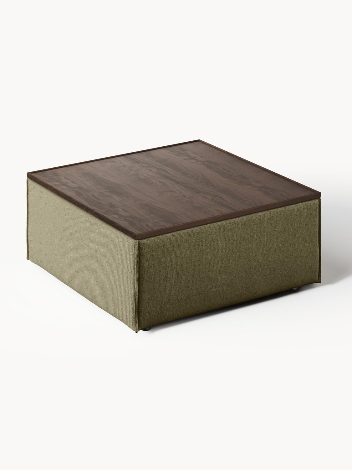 Lennon Sofa Ottoman with Storage — Olive