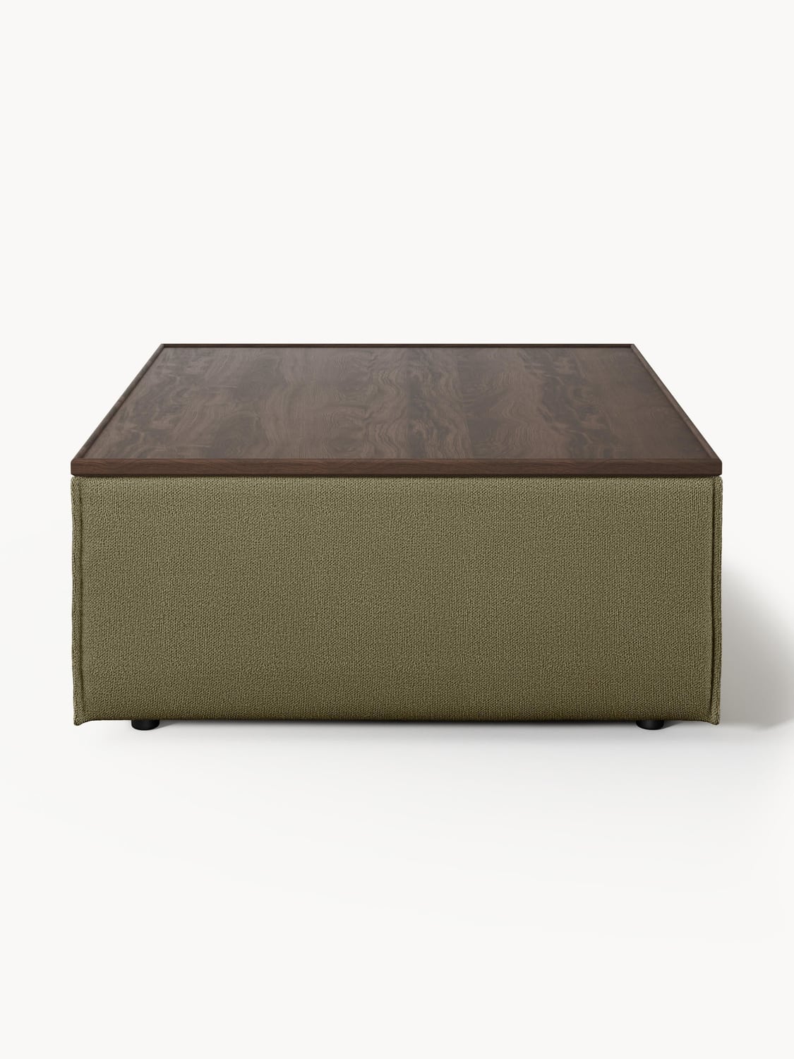 Lennon Sofa Ottoman with Storage — Olive