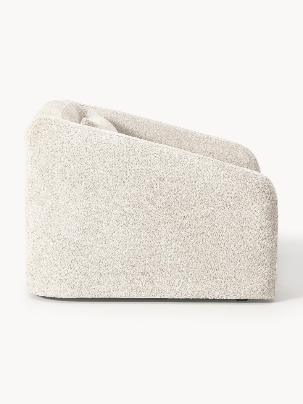 Eliot Sleeper Chair in Teddy Bouclé — Light Grey