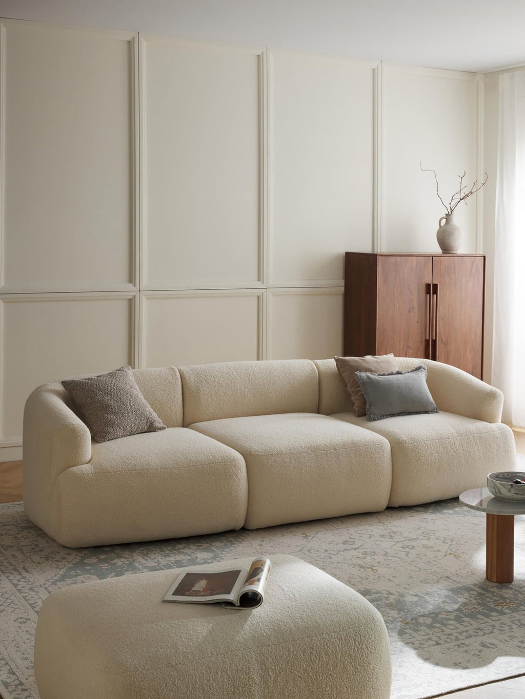 Sofia Modular Teddy-Sofa (3-seater)