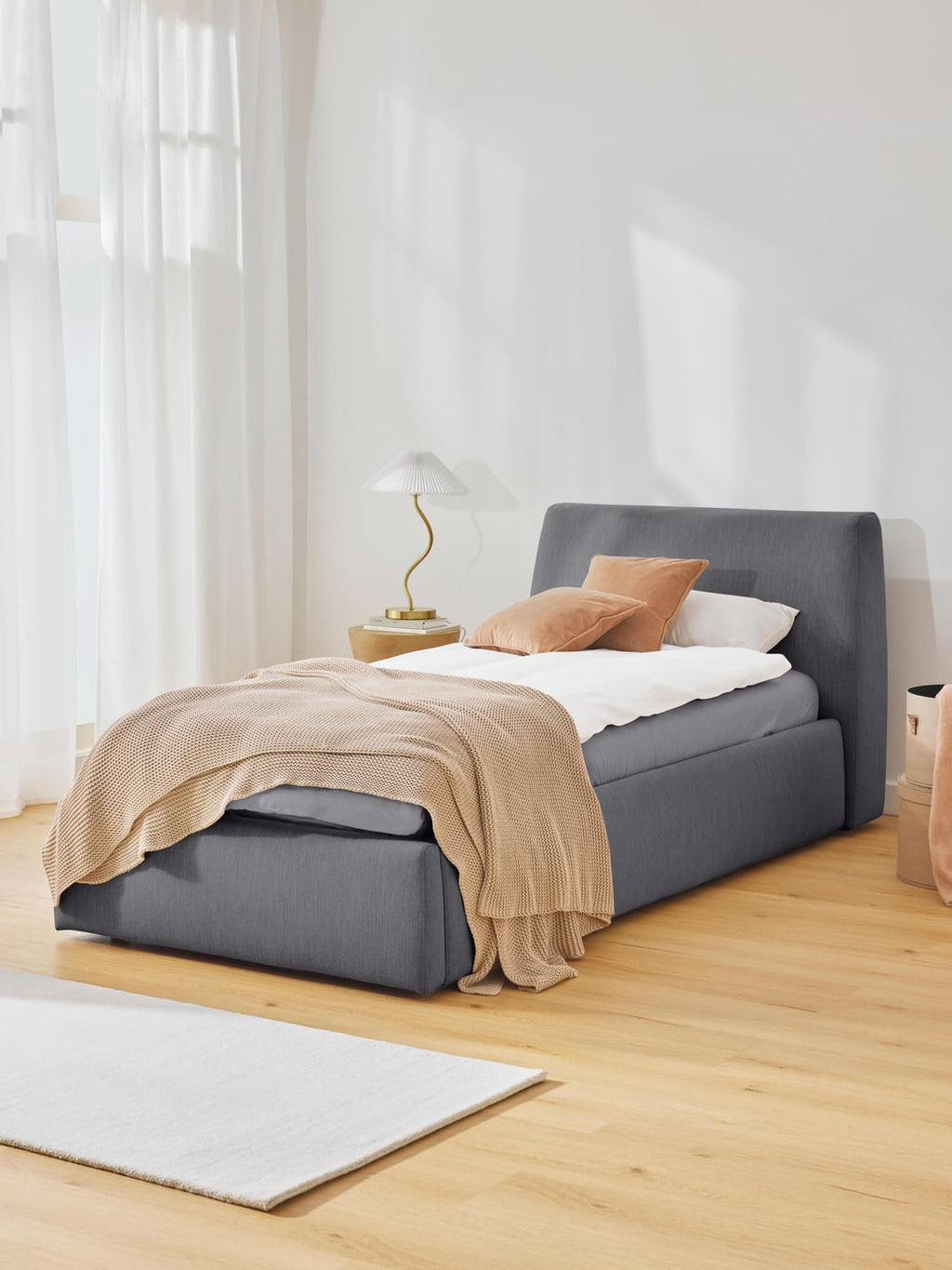 Cloud Single Bed — Lilac