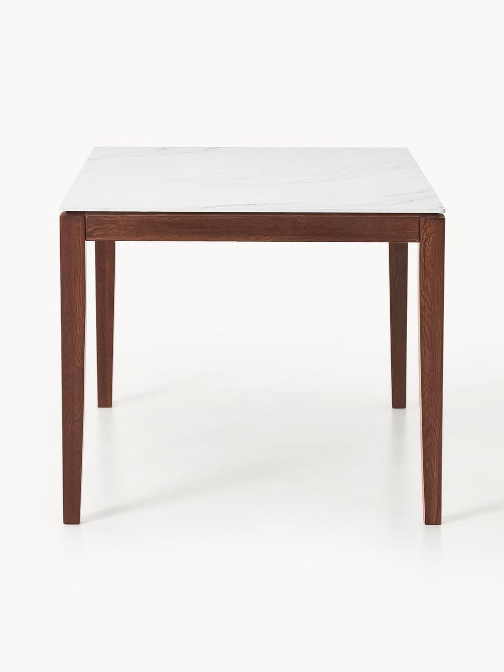 Jackson Dining Table with Table Top in Marble-Look, in various sizes — Oatmeal