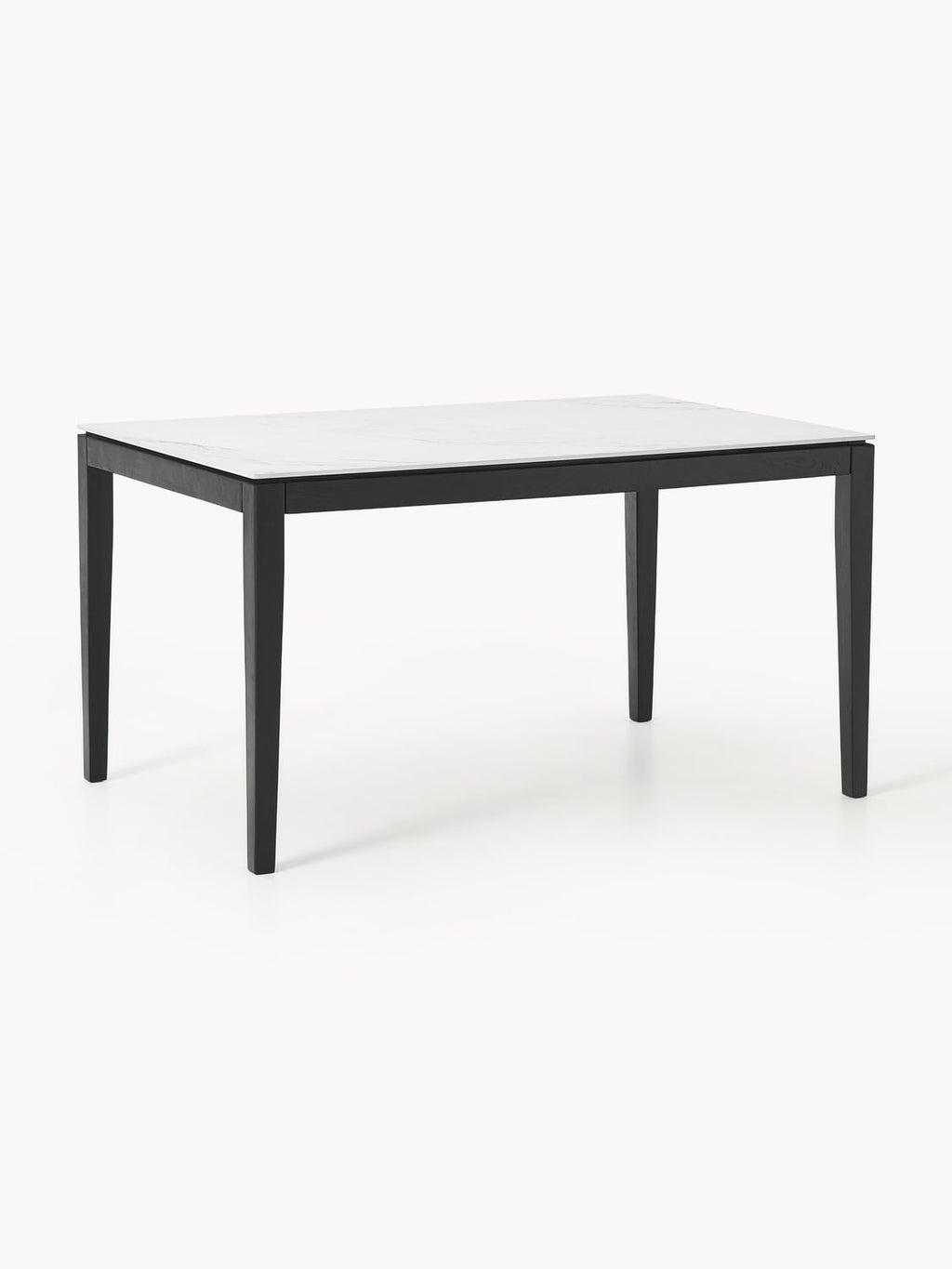 Jackson Dining Table with Table Top in Marble-Look, in various sizes — Lilac
