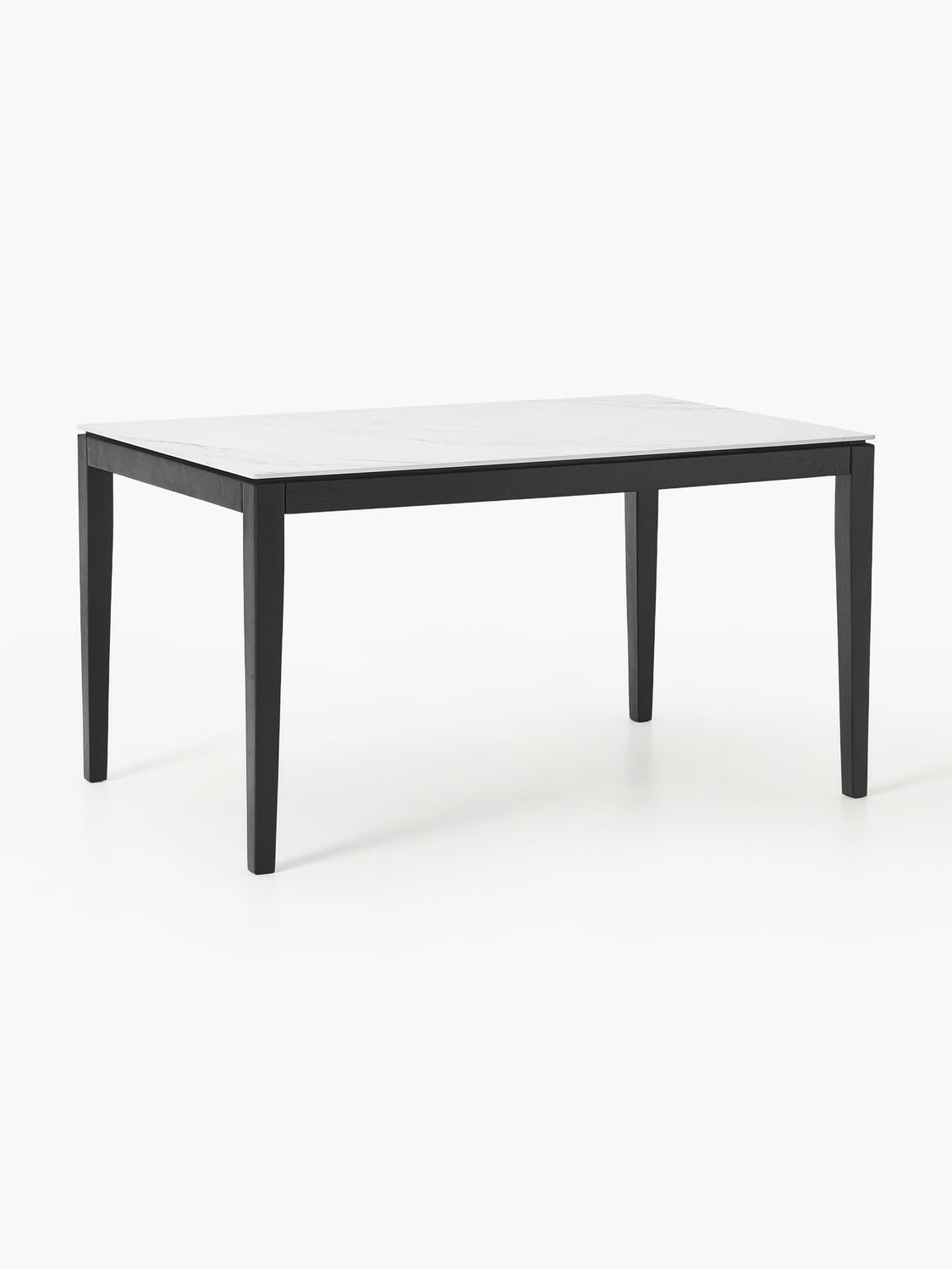 Jackson Dining Table with Table Top in Marble-Look, in various sizes — Lilac