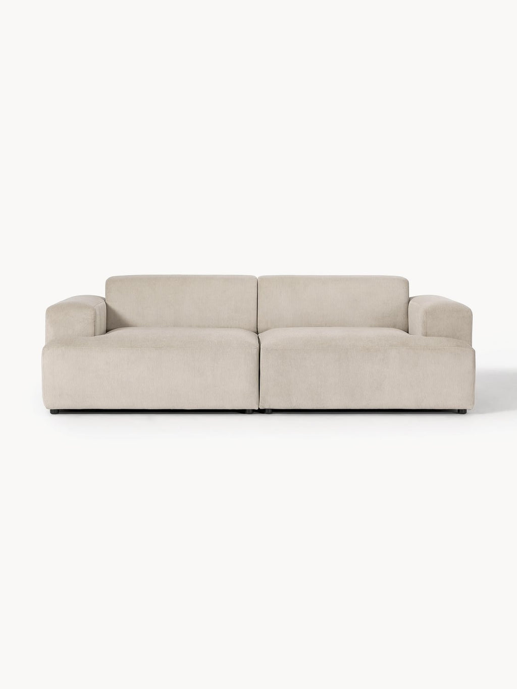 Melva Corduroy-Sofa (3-seater) — Oatmeal