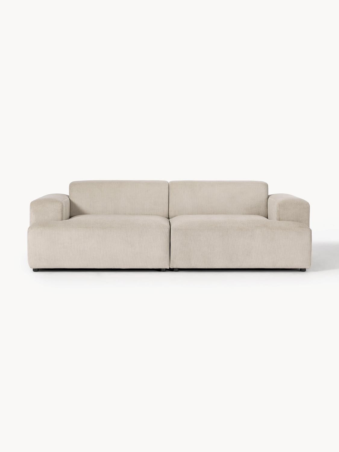 Melva Corduroy-Sofa (3-seater) — Oatmeal