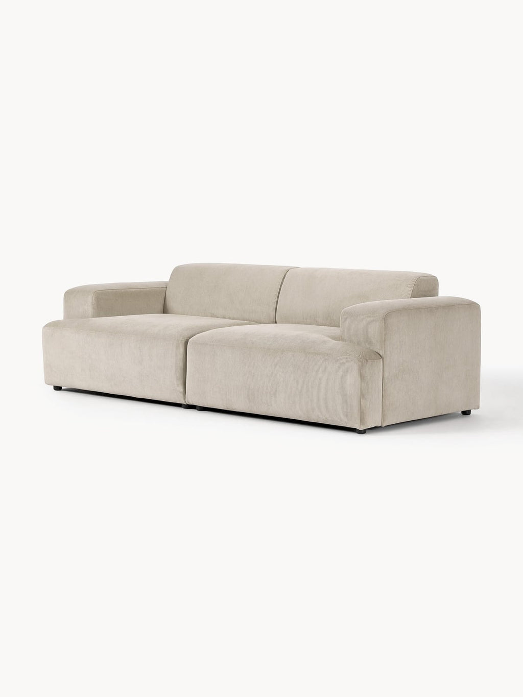 Melva Corduroy-Sofa (3-seater) — Oatmeal