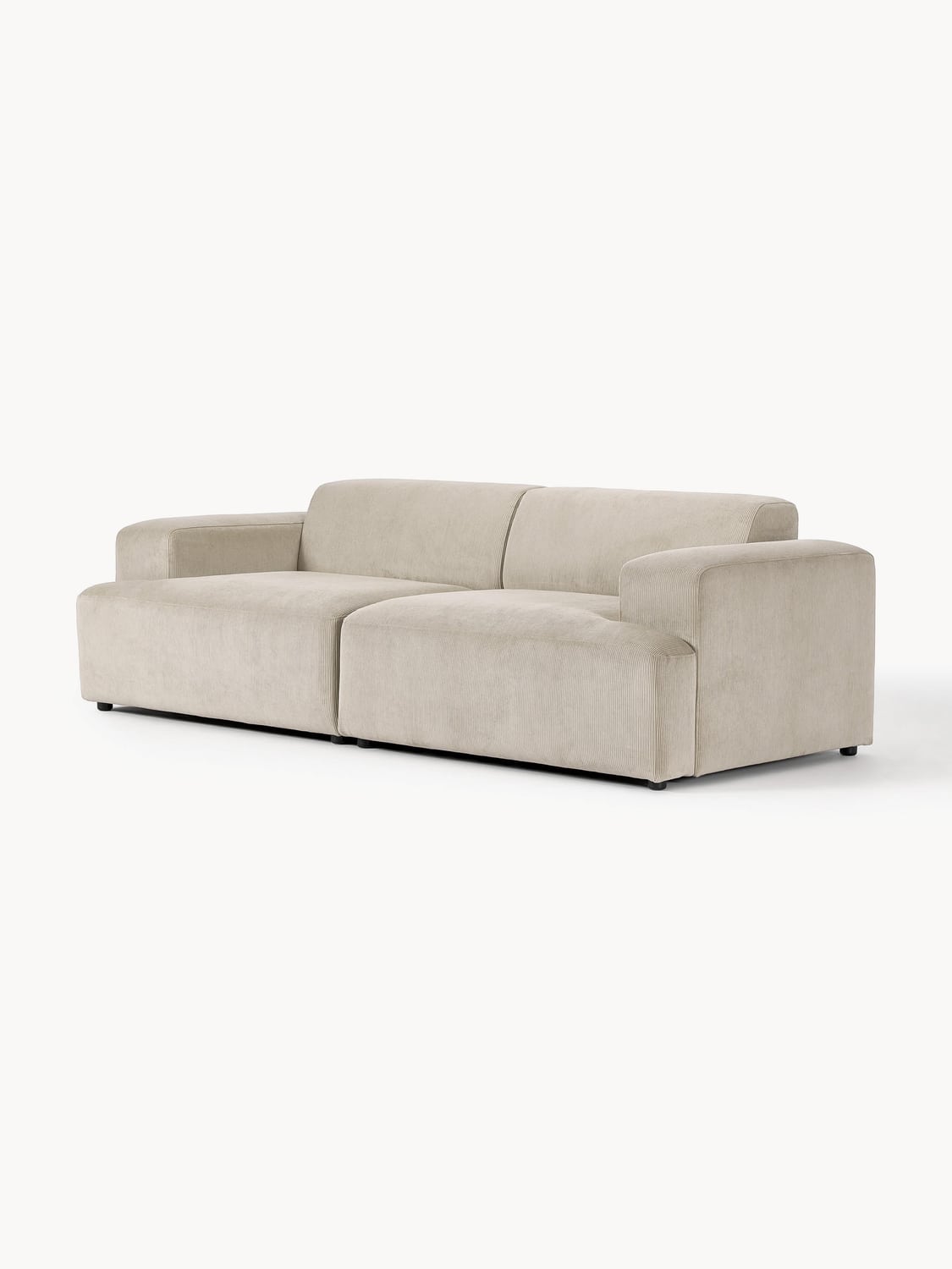 Melva Corduroy-Sofa (3-seater) — Oatmeal