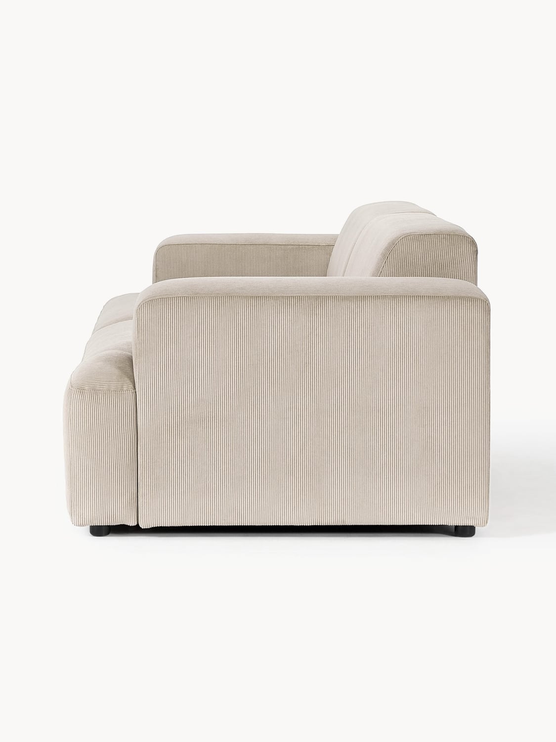 Melva Corduroy-Sofa (3-seater) — Oatmeal