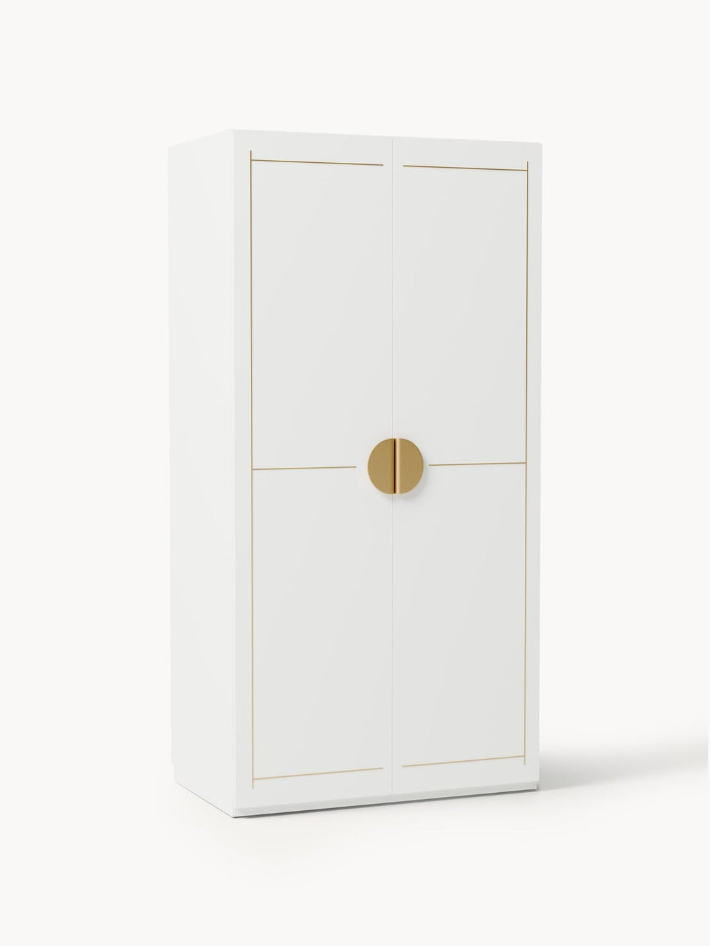 Denise Modular Hinged-Door Wardrobe, 100 cm Width, in various sizes