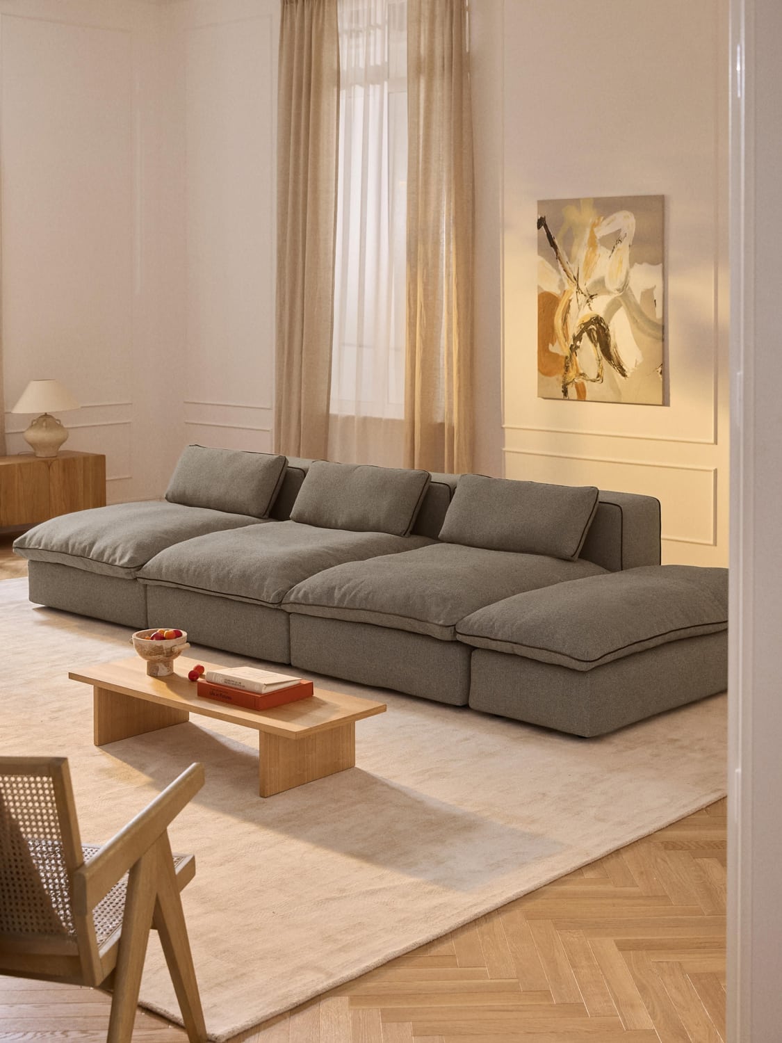 Felix XL-Ottoman — Dark Grey